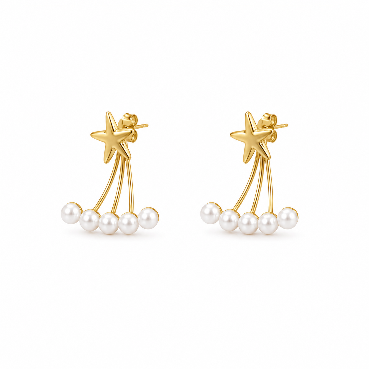 forME by MINOUS Celestial Star Pearl Drop Earrings