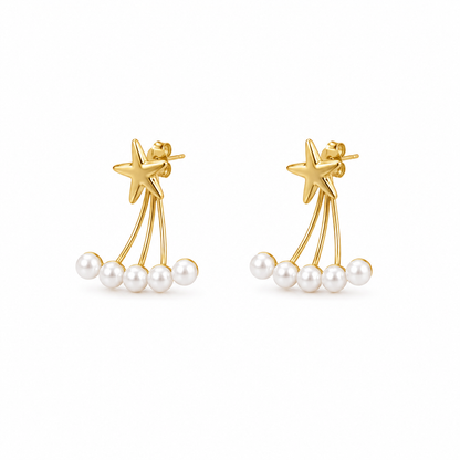 forME by MINOUS Celestial Star Pearl Drop Earrings
