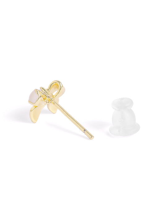 Elegant Bow & Ribbon Stud Set