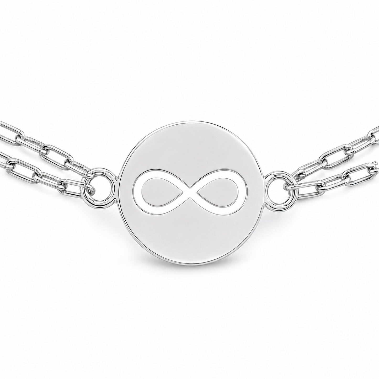 Silver Infinity Charm Anklet
