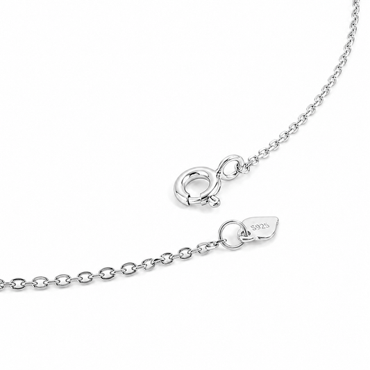 Silver Midnight Prism Five-Stone Bar Necklace