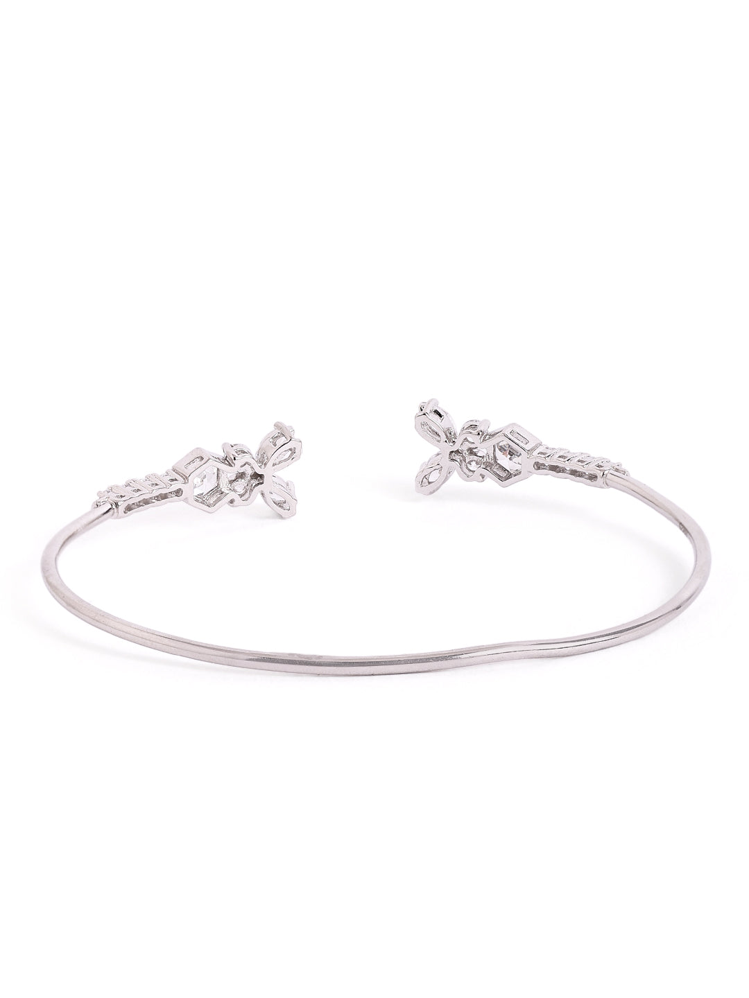 925 Silver Butterfly Elegance Open Cuff