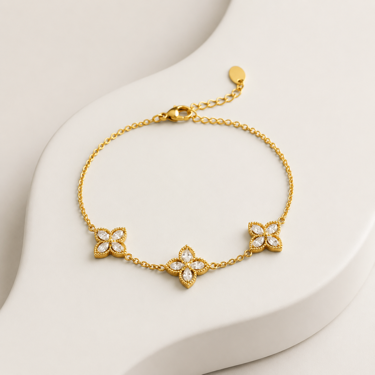 Demi Fine Crystal Blossom Bracelet