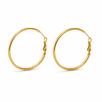 forME by MINOUS Classic Slim Gold Hoop Earrings