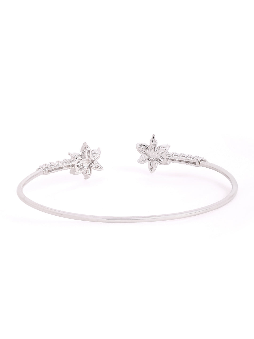 925 sterling silver star bloom Cuff bracelet