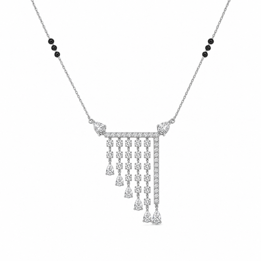 Silver Luxe Tassel Mangalsutra