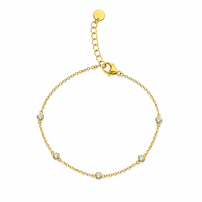Bezel Crystal Bracelet
