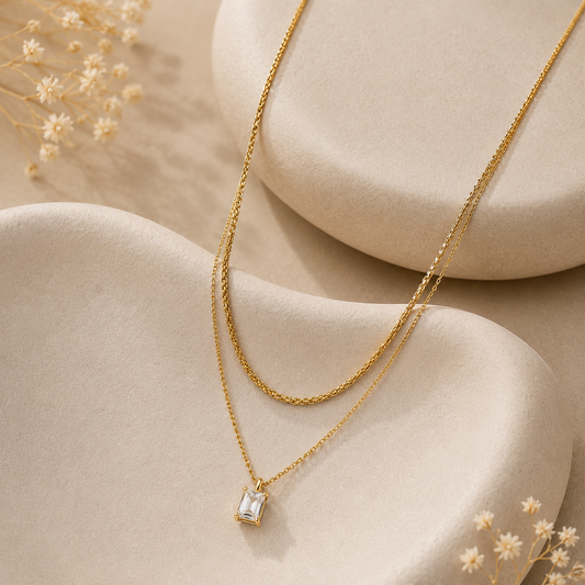 Demi Fine Layered Radiance Pendant Necklace