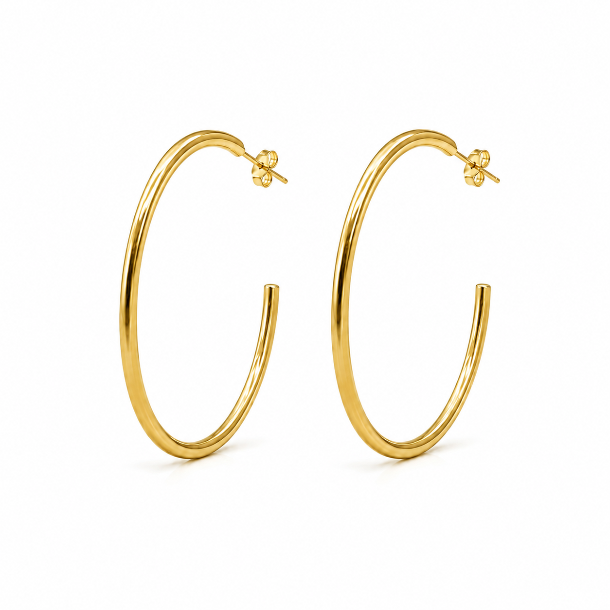 forME by MINOUS Sleek Gold Hoop Earrings
