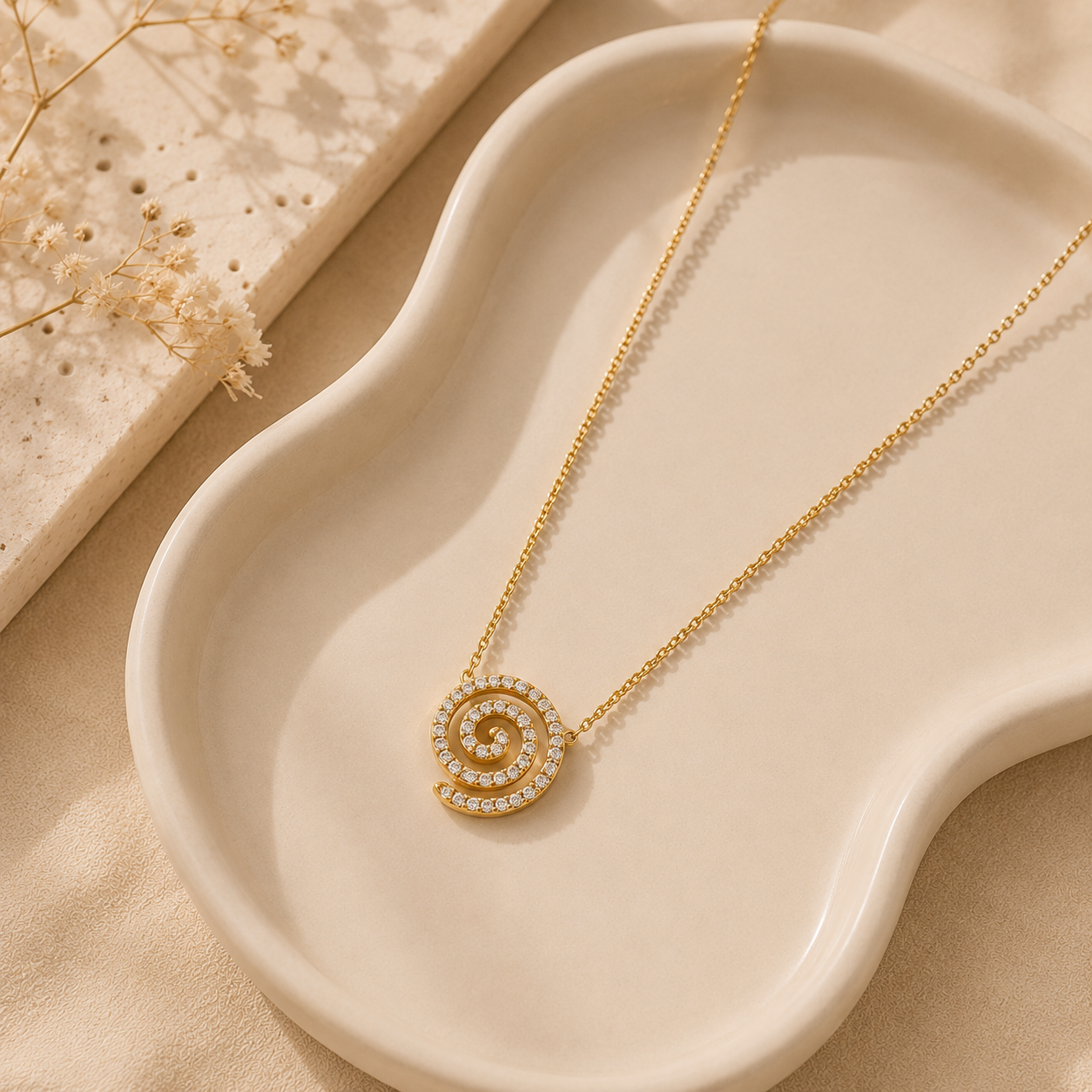 Golden Dewdrop Y-Necklace