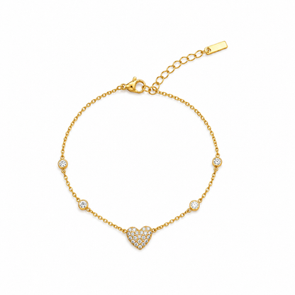 forME by MINOUS Crystal Heart Bracelet