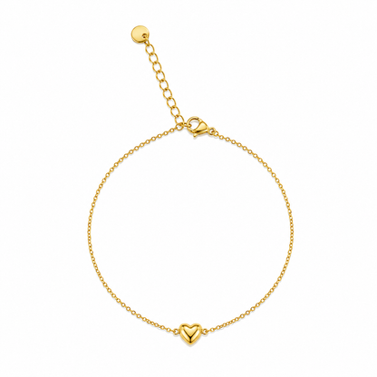 Amora Heart Charm Anklet