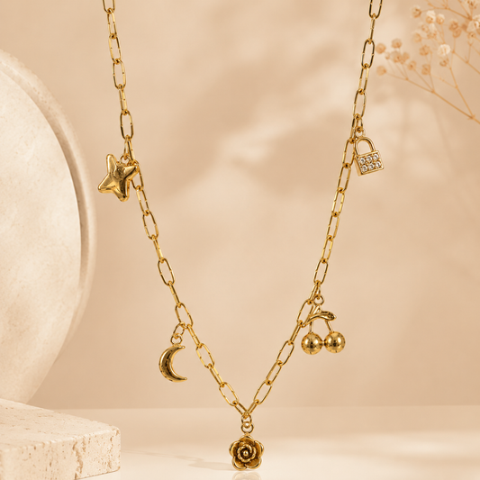Demi Fine Charm Story Necklace