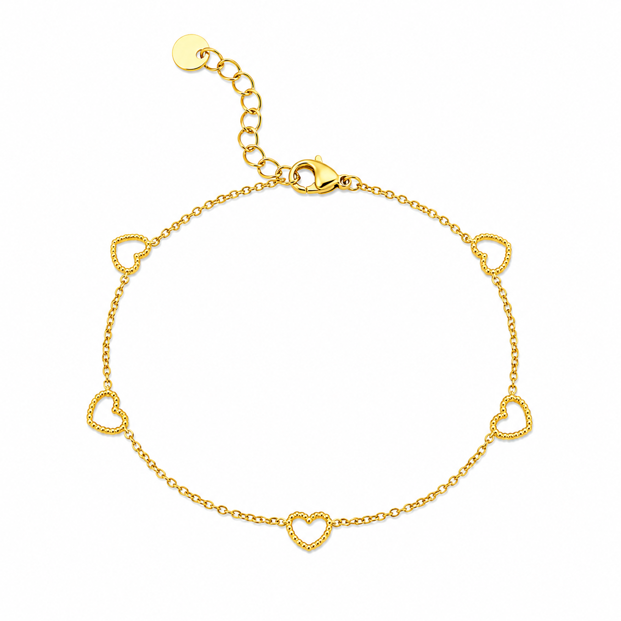Demi Fine Minimal Heart Bracelet