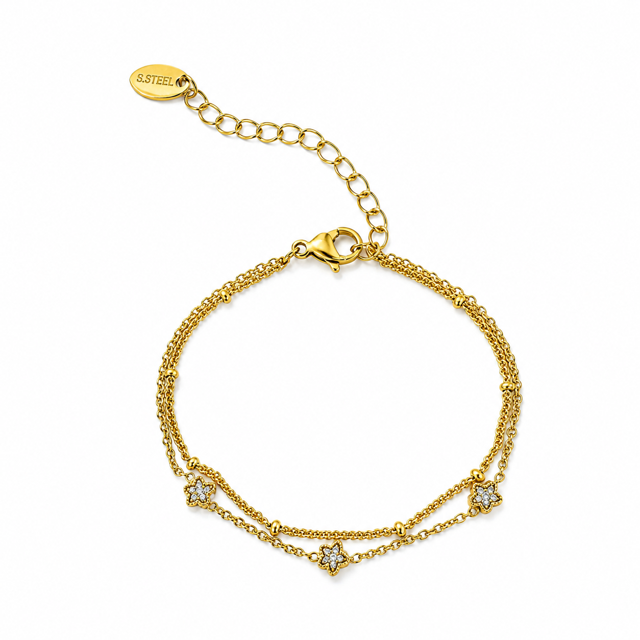 forME by MINOUS Celestia Triple Star Chain Bracelet