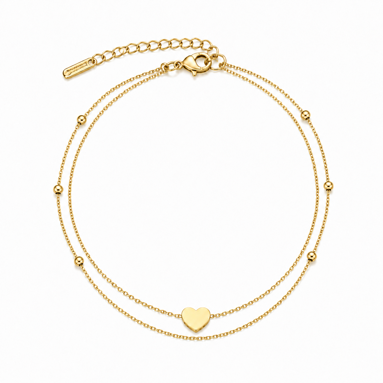 forME by MINOUS Amorette Double Layer Heart Bracelet