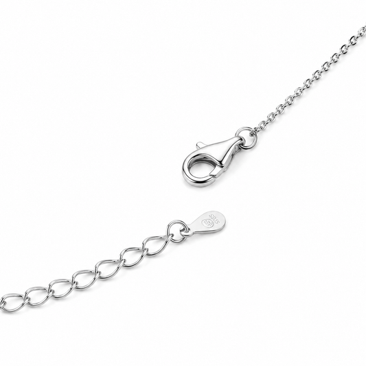Silver Forever Heartbeat Pendant Necklace