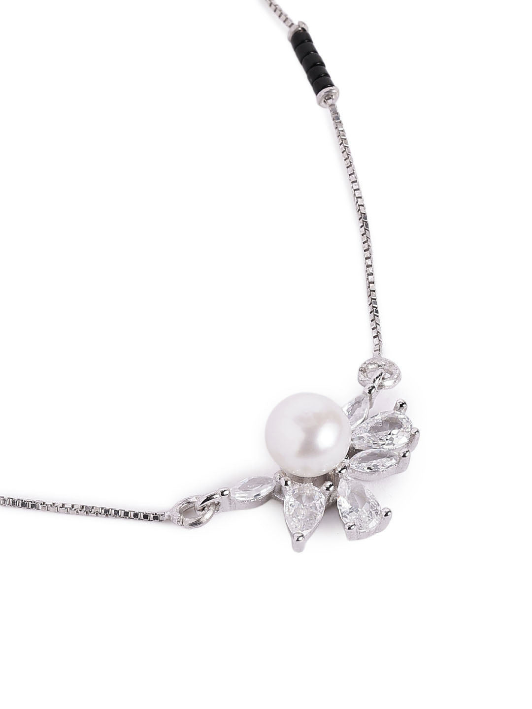 925 Silver Pearl Petals Forever MangalSutra