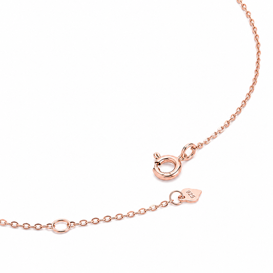 Silver Soft Pink Brilliance Necklace