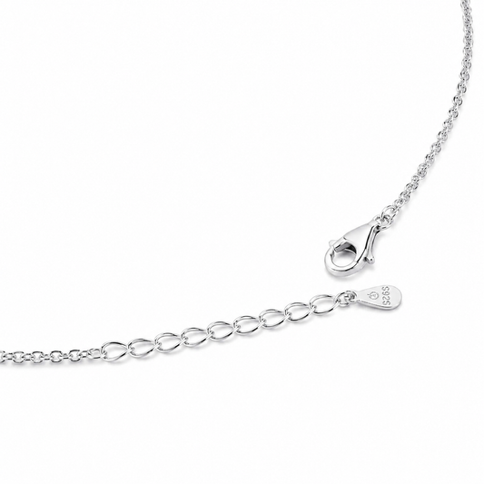 Silver Double Heart Layered Necklace