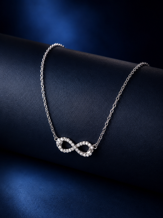 925 Silver Forever Infinity Charm Necklace