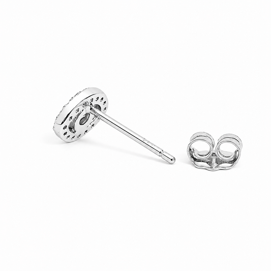 Silver Guardian Eye Stud Earrings