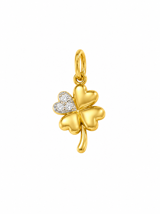 9K Gold Lucky Clover Pendant