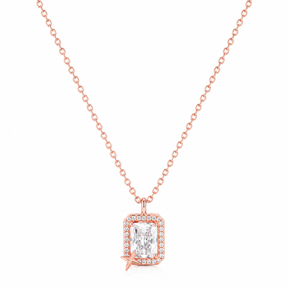 Twilight Spark Square Necklace