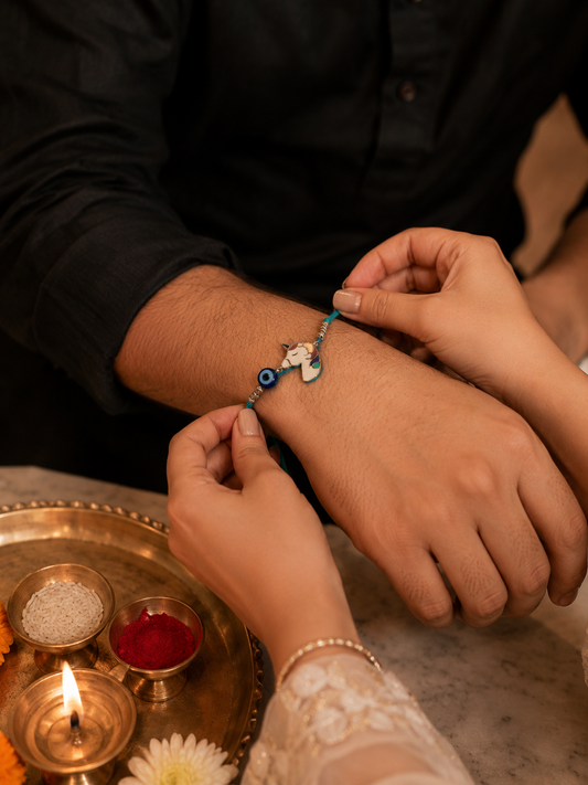 Unicorn & Evil Eye Kids Rakhi