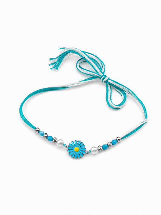 925 Sky Bloom Daisy Rakhi