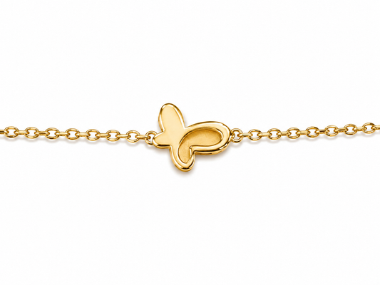 9K Gold Butterfly Bracelet