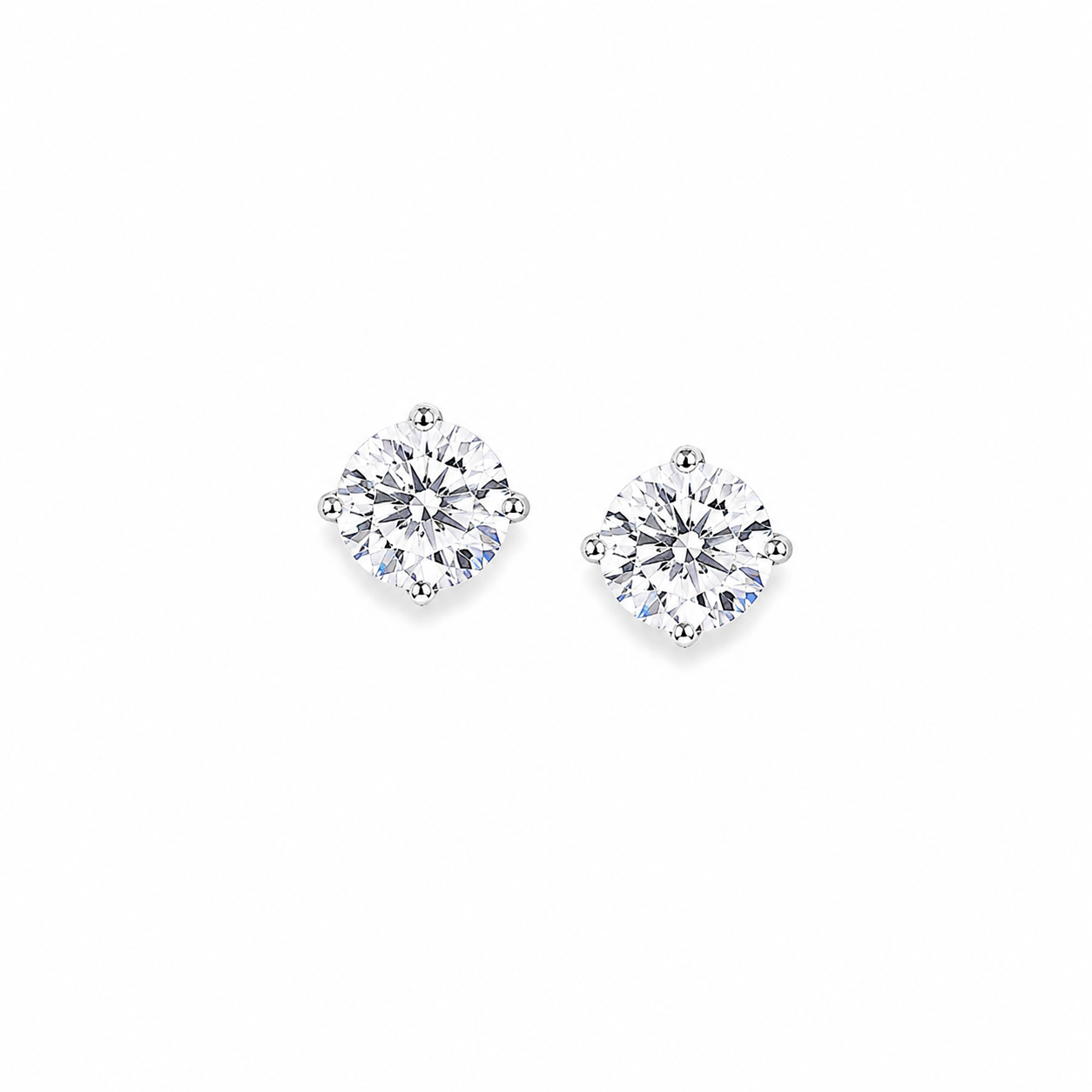 Silver Celeste Classic Studs