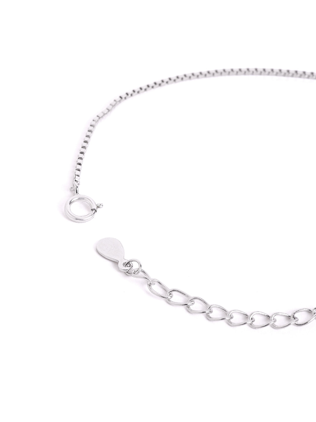 925 sterling silver mangalsutra bracelet with black beaded chain