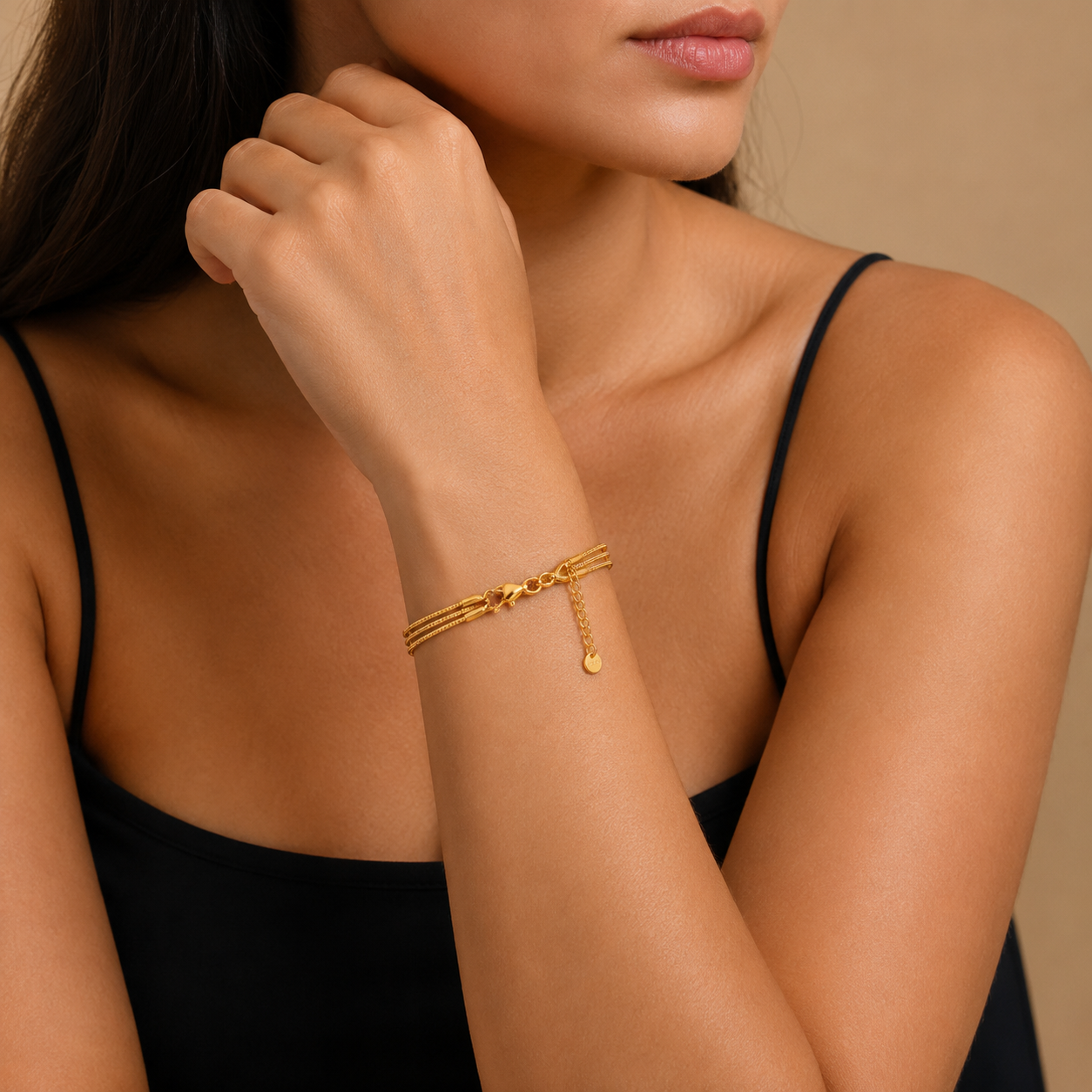 forME by MINOUS Triple Layer Snake Chain Bracelet