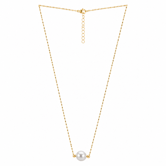 Demi Fine Classic Pearl Solitaire Necklace