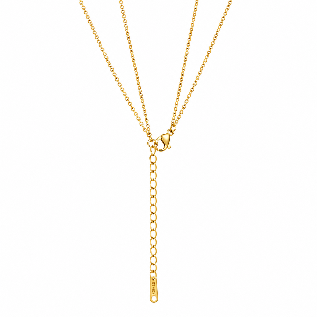Demi Fine Double Layer Clover Necklace