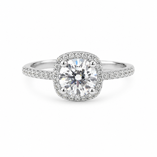 Silver Classic Sparkling Ring