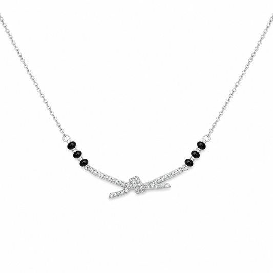 Silver Elegant Knot Mangalsutra