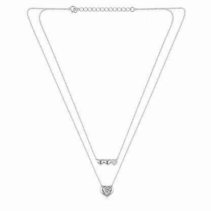 Double Layer Heart Necklace