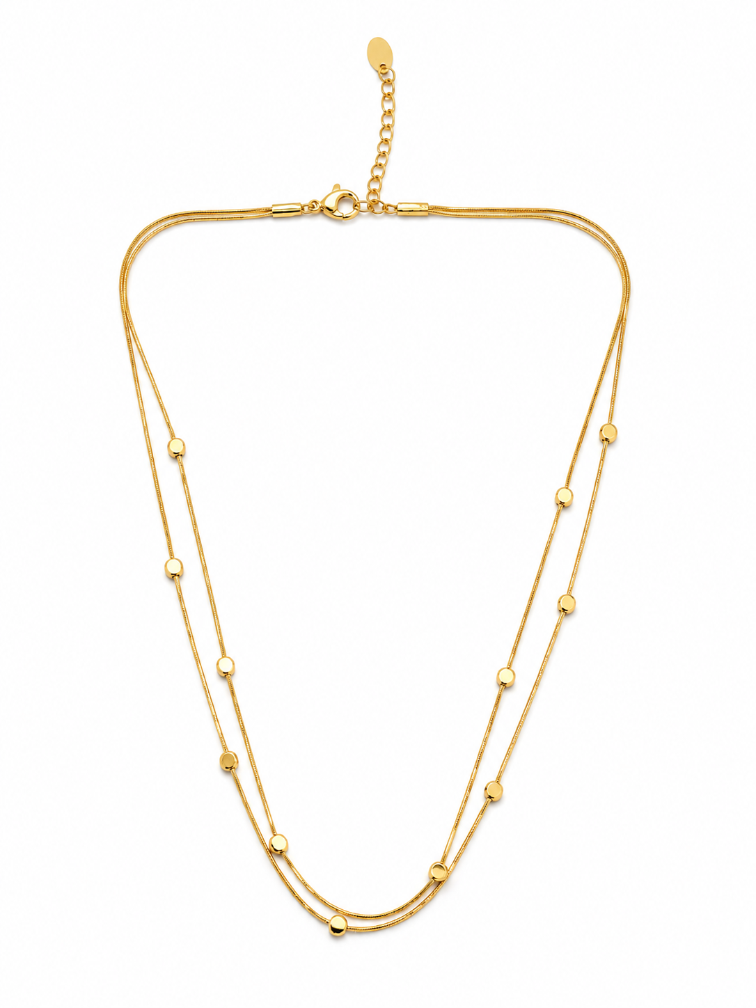 Demi Fine Dual Strand Bead Necklace