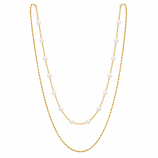 Demi Fine Double Layer Pearl Necklace