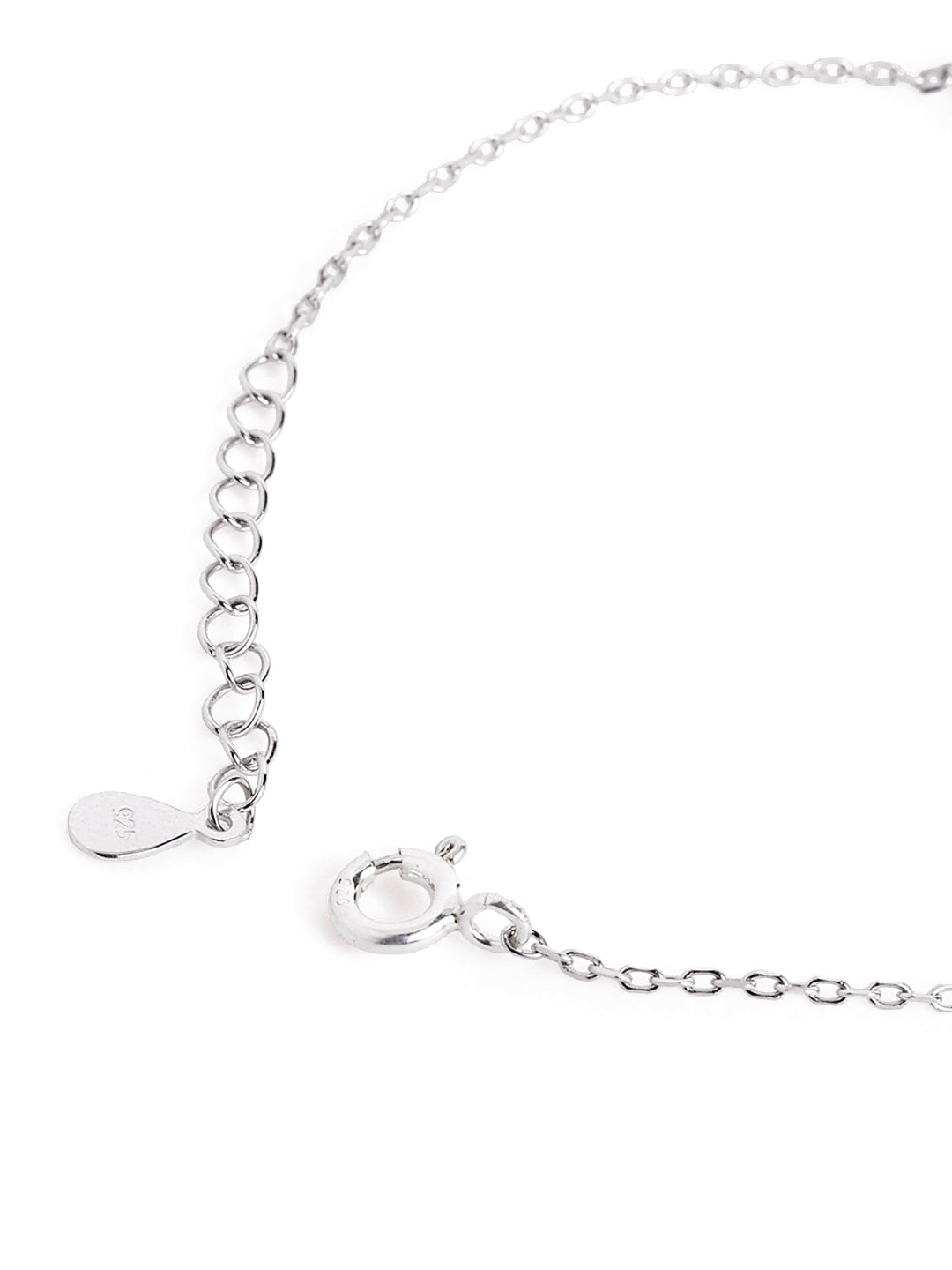 925 sterling silver mangalsutra bracelet with black beaded chain