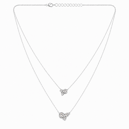 Silver Elegant Layered Necklace