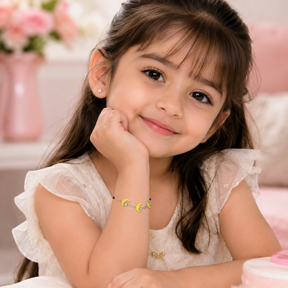 Triple Moon Enamel Kids Bracelet