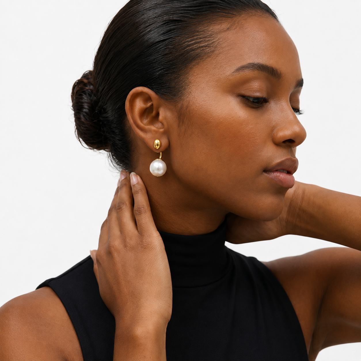forME by MINOUS Classic Pearl Drop Stud Earrings