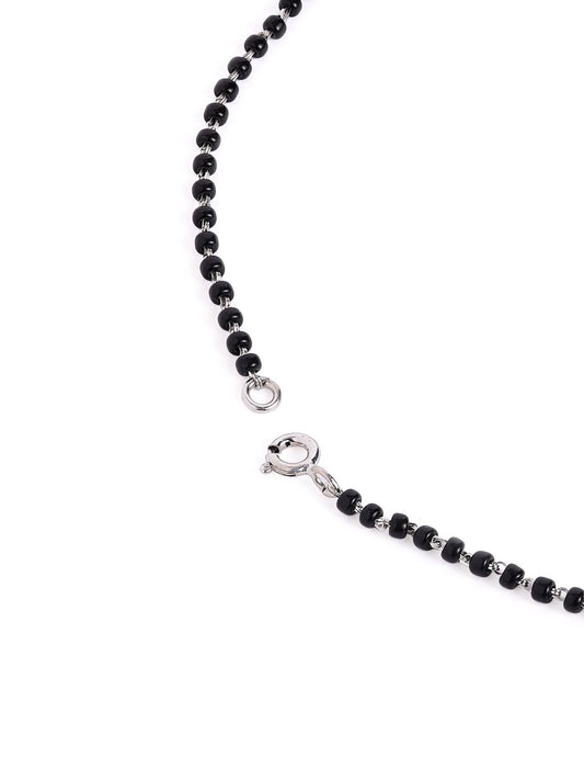 925 Silver Butterfly Pendant Mangalsutra