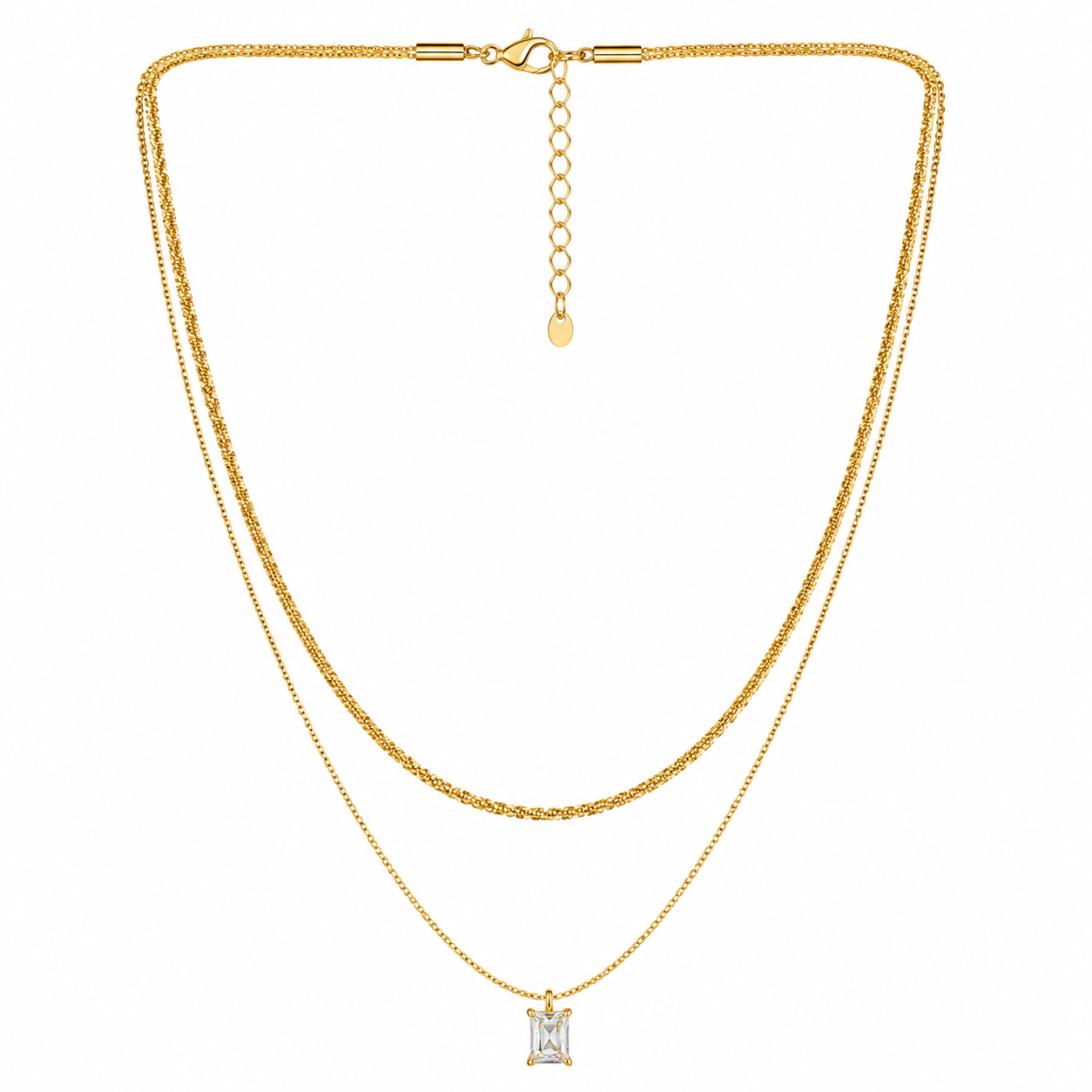 Demi Fine Layered Radiance Pendant Necklace