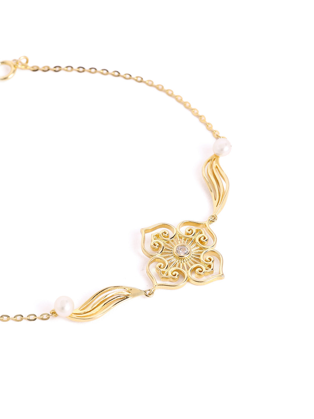 925 sterling silver gold finish bracelet 