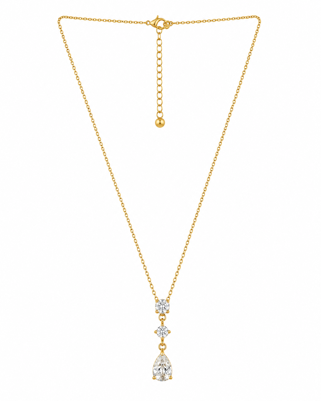 Demi Fine Triple Drop Pendant Necklace