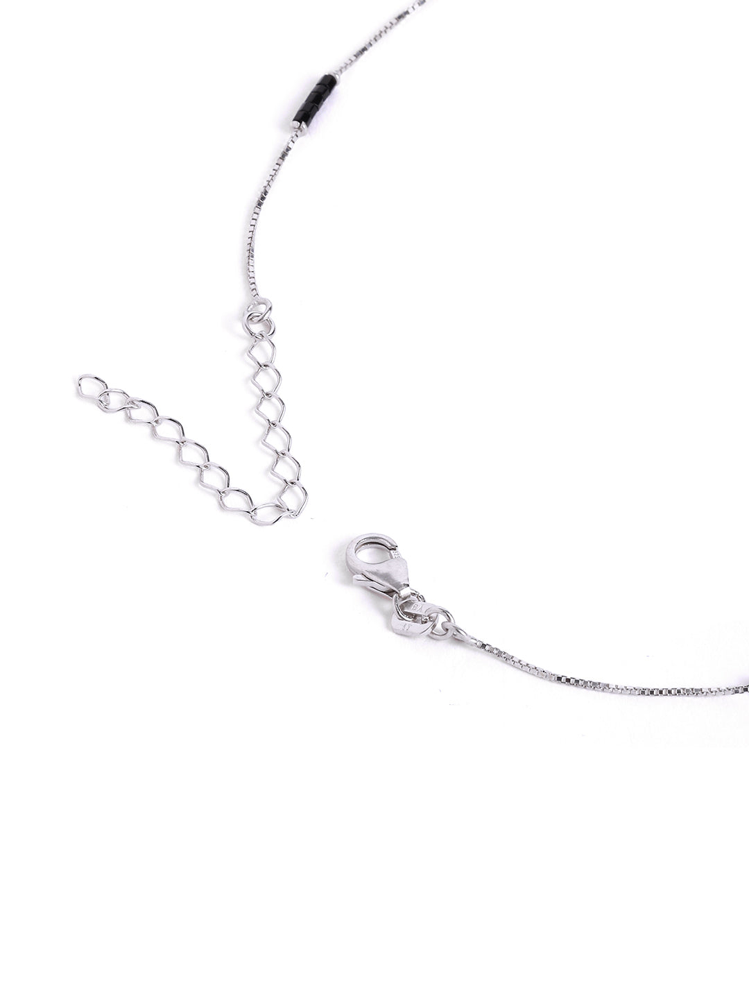 925 sterling silver mangalsutra with black beaded chain